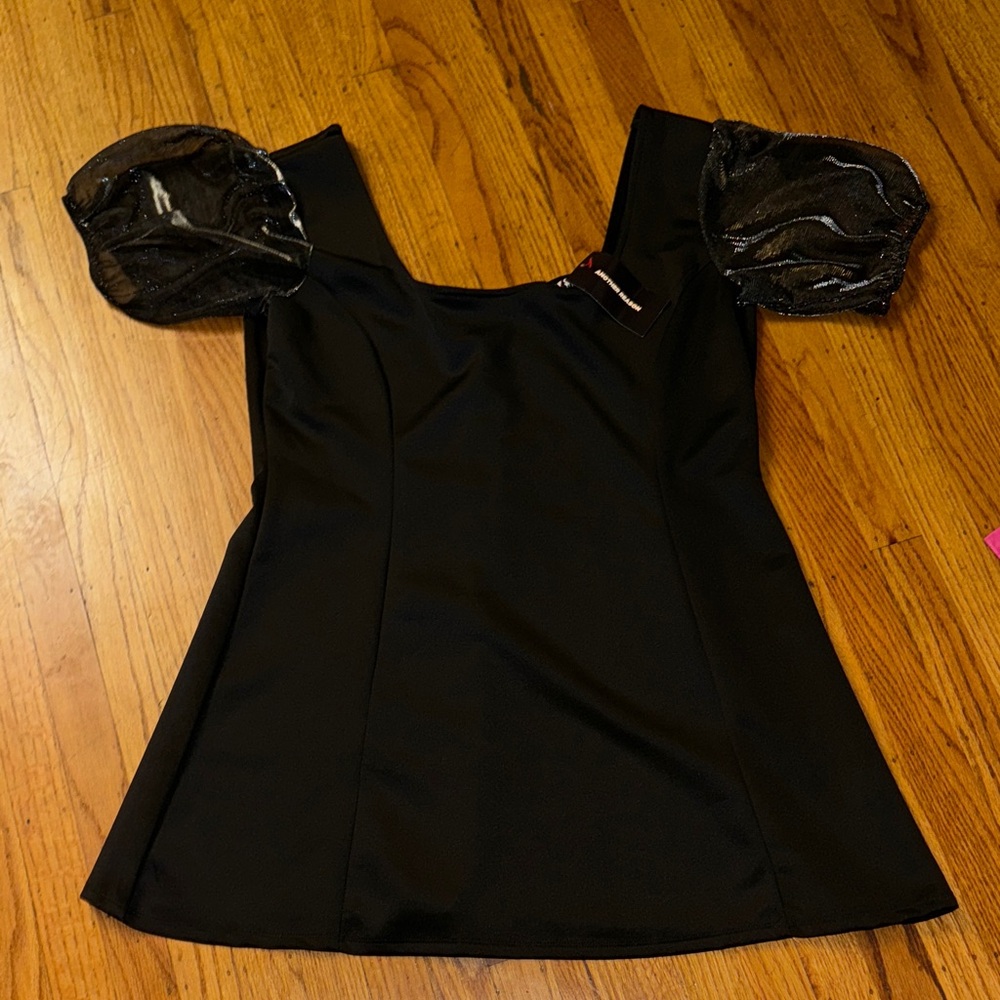 ANOTHER REASON plus size Black Puff Sleeve Dress Short 22 ASOS holiday